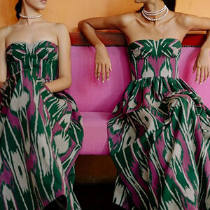 Palm Ikat Statement Maxi